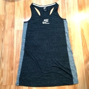 Nike Sportswear Organic Cotton Blend Tank Dress Grey - Size M
